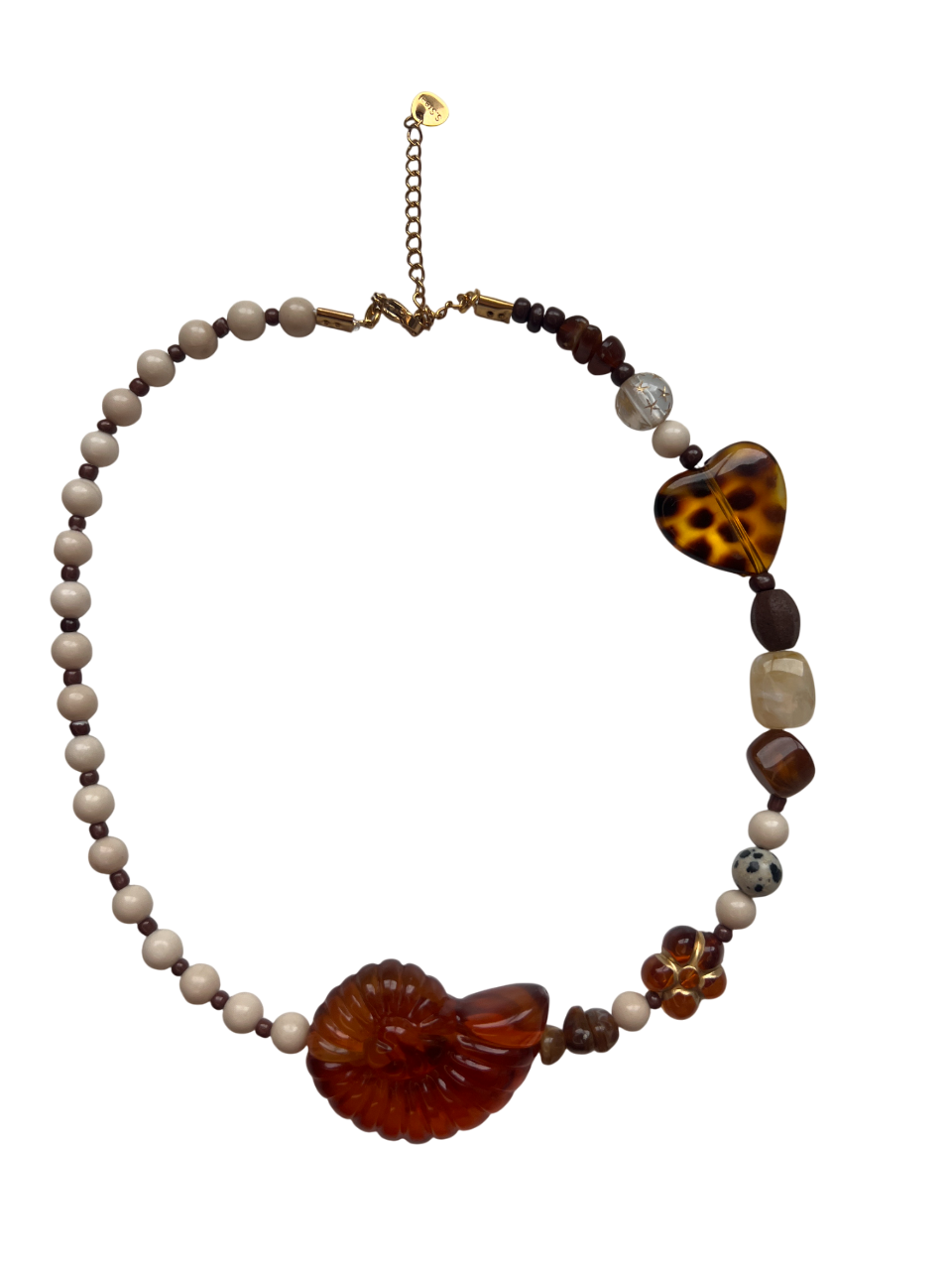 Collar Caracola Marrón