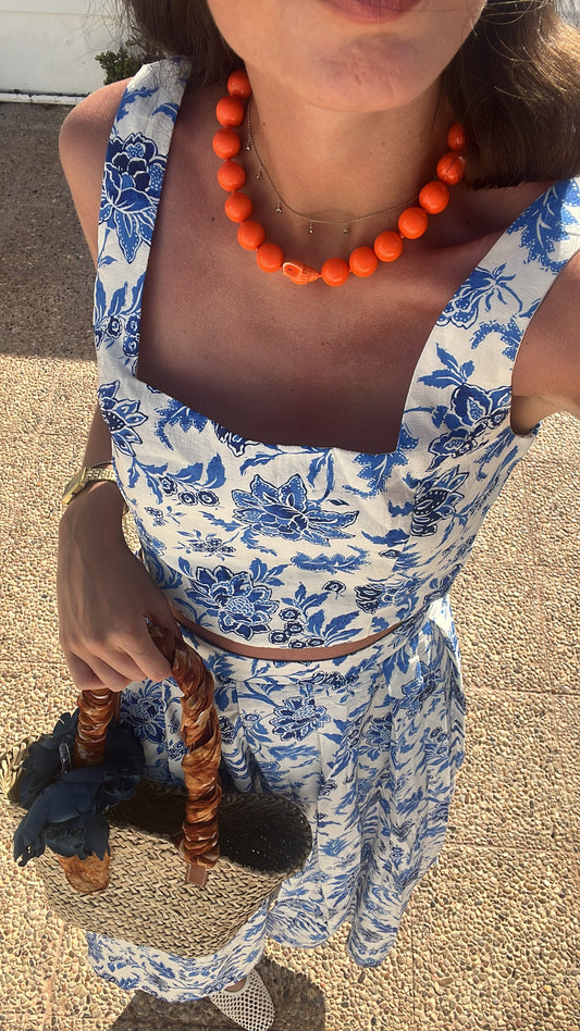 Collar Naranja Caracola