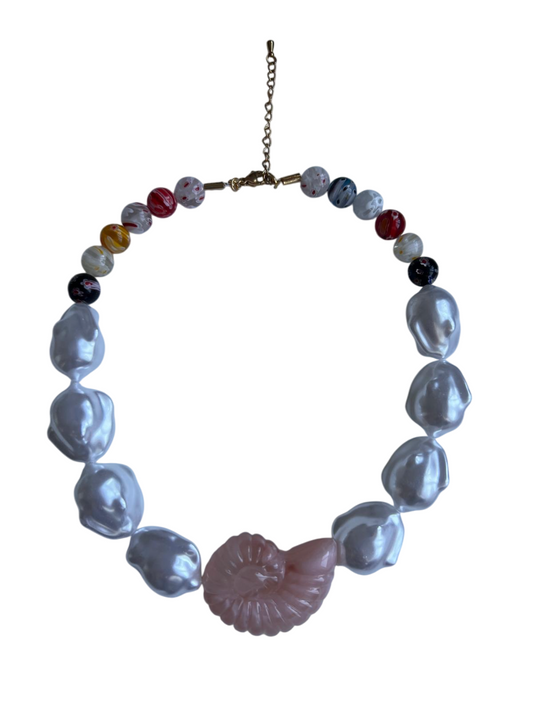 Collar Caracola Rosa