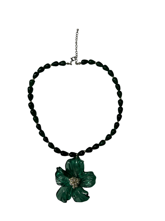 Collar Flor Verde